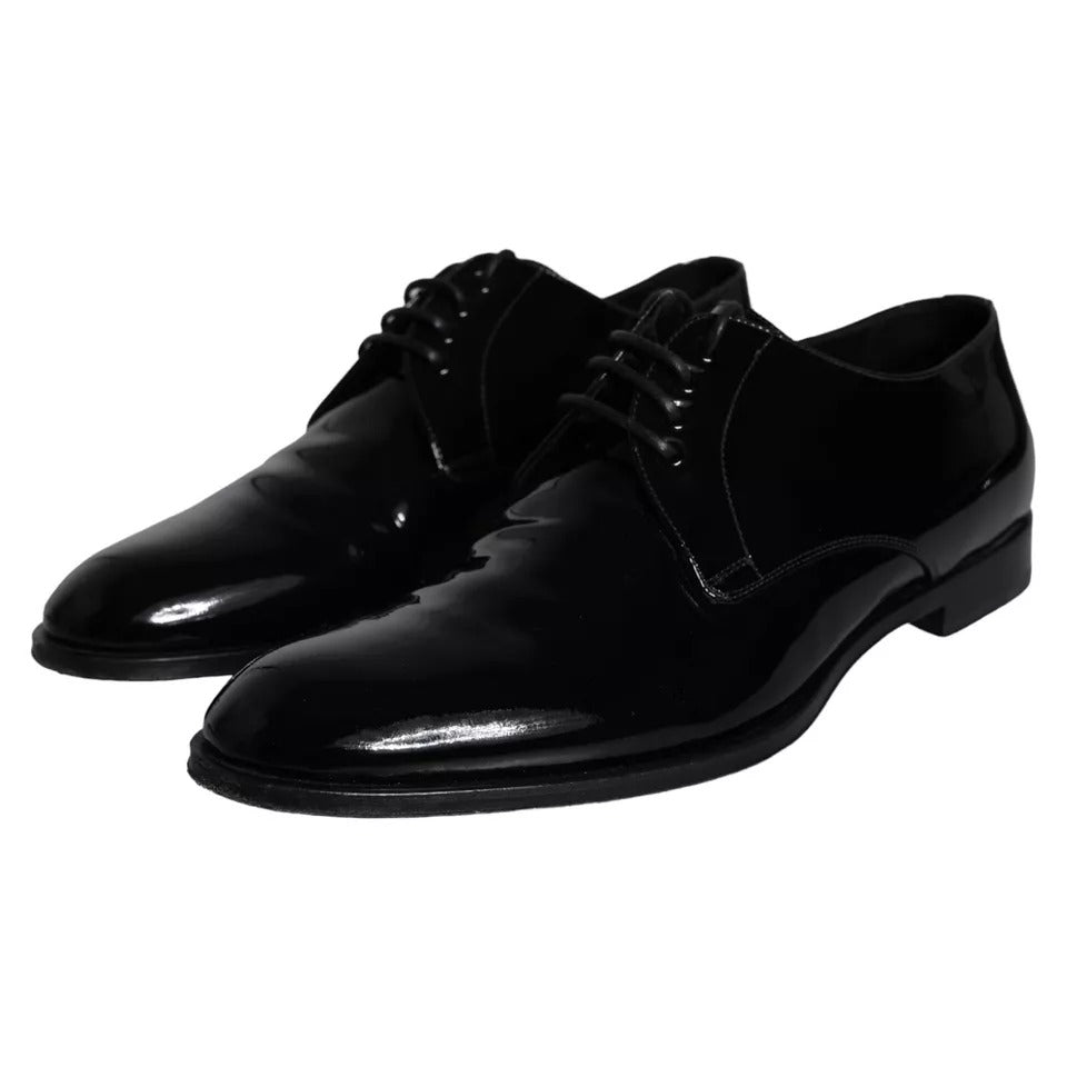 Dolce &amp; Gabbana – Derby-Schuhe für Herren aus schwarzem Kalbsleder