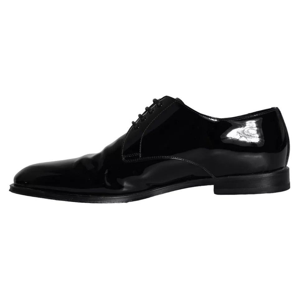 Dolce &amp; Gabbana – Derby-Schuhe für Herren aus schwarzem Kalbsleder