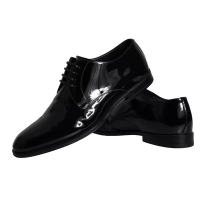 Dolce &amp; Gabbana – Derby-Schuhe für Herren aus schwarzem Kalbsleder