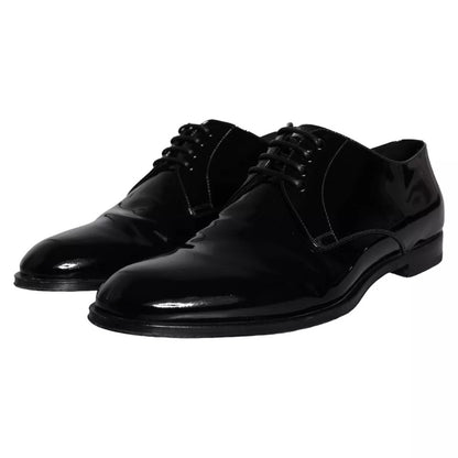 Dolce &amp; Gabbana – Derby-Schuhe für Herren aus schwarzem Kalbsleder