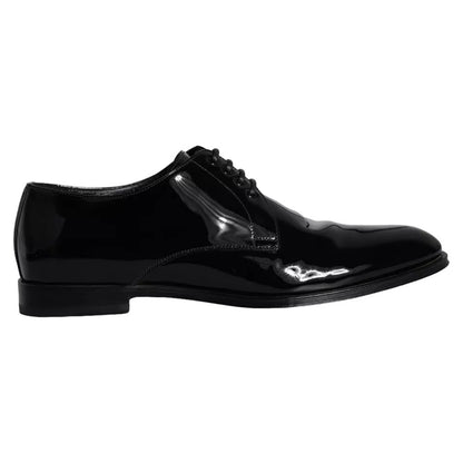 Dolce &amp; Gabbana – Derby-Schuhe für Herren aus schwarzem Kalbsleder