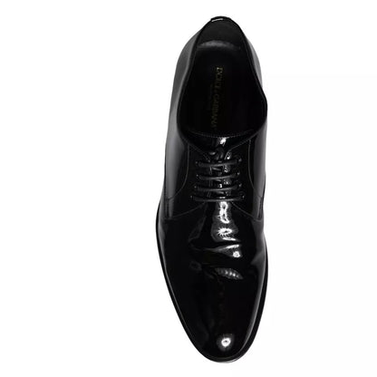 Dolce &amp; Gabbana – Derby-Schuhe für Herren aus schwarzem Kalbsleder