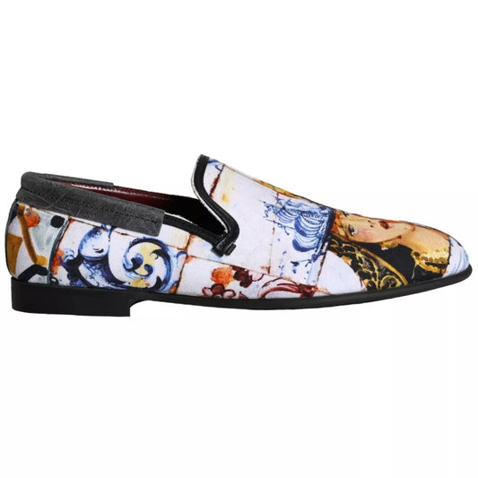 Dolce &amp; Gabbana Mehrfarbige Madonna Majolica Amalfi Herren-Loaferschuhe