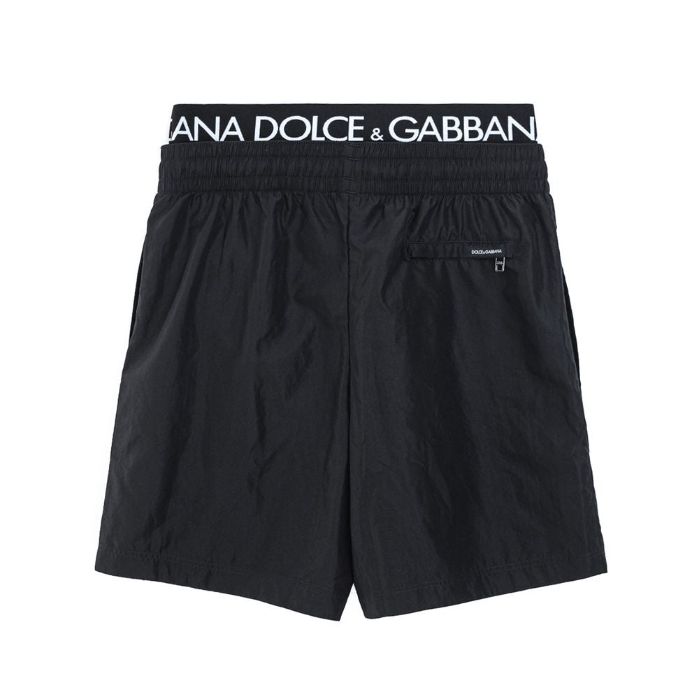 Dolce &amp; Gabbana Schwarze Polyester-Bademode