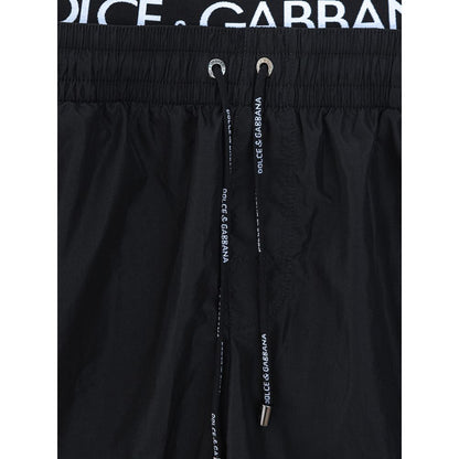 Dolce &amp; Gabbana Schwarze Polyester-Bademode