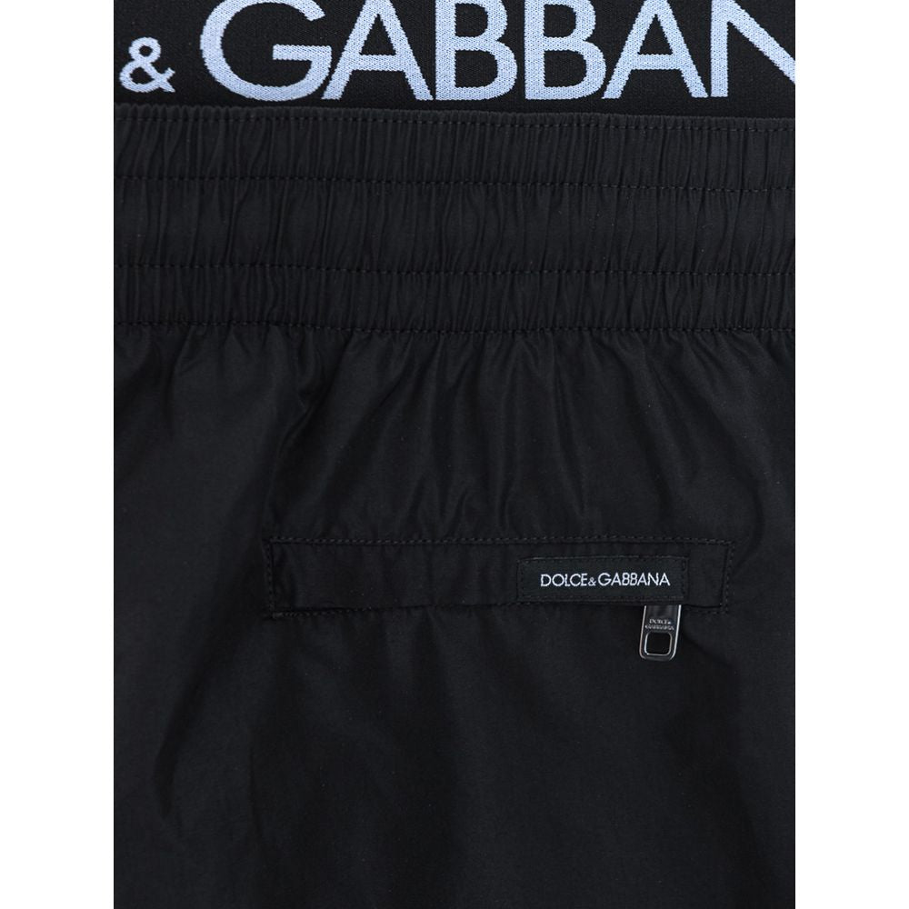 Dolce &amp; Gabbana Schwarze Polyester-Bademode