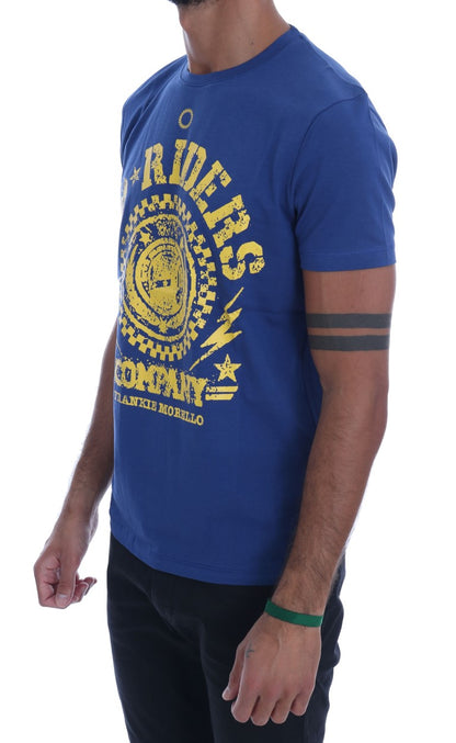 T-shirt girocollo RIDERS in cotone blu