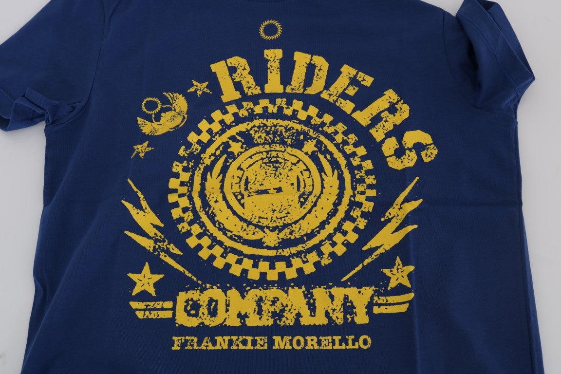 T-shirt girocollo RIDERS in cotone blu