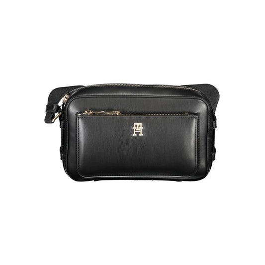 Tommy Hilfiger – Schwarze Handtasche aus Polyethylen