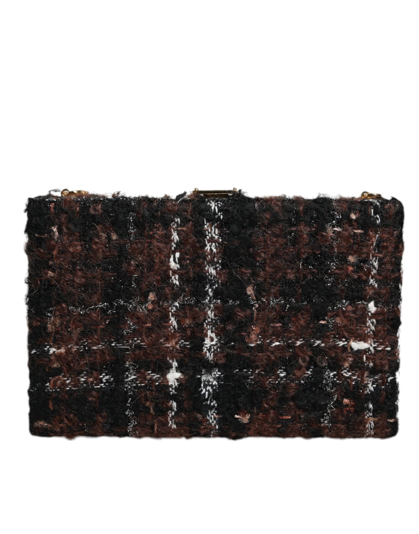 Dolce &amp; Gabbana Mehrfarbige Tweed-Clutch mit Blumenmuster, Abend- und Partytasche, Umhängetasche