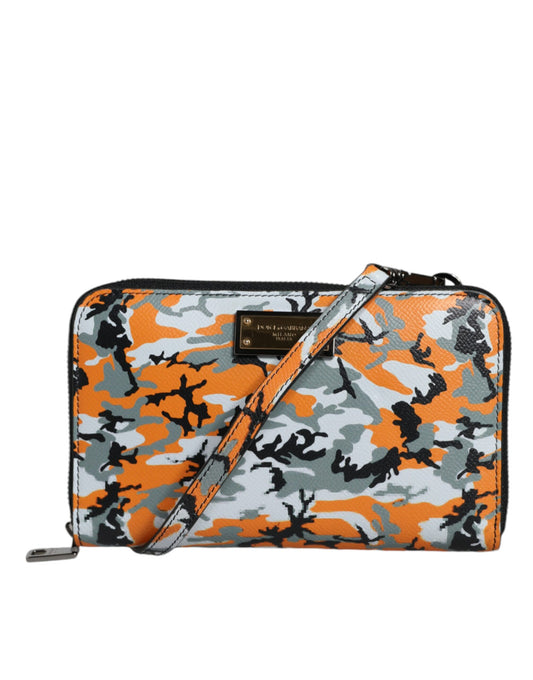 Dolce &amp; Gabbana – Mehrfarbige Umhängetasche aus Camouflage-Leder