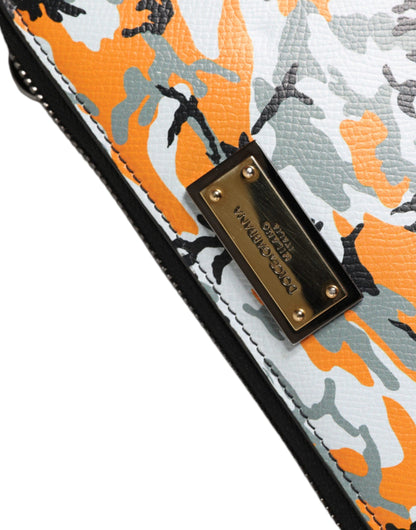 Dolce &amp; Gabbana – Mehrfarbige Umhängetasche aus Camouflage-Leder