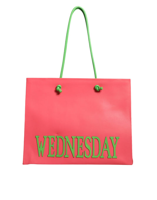 Alberta Ferretti – Weekend Wednesday – Einkaufstasche aus rosa Leder