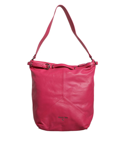 Patrizia Pepe – Schultertasche aus Leder in Fuchsia-Pink