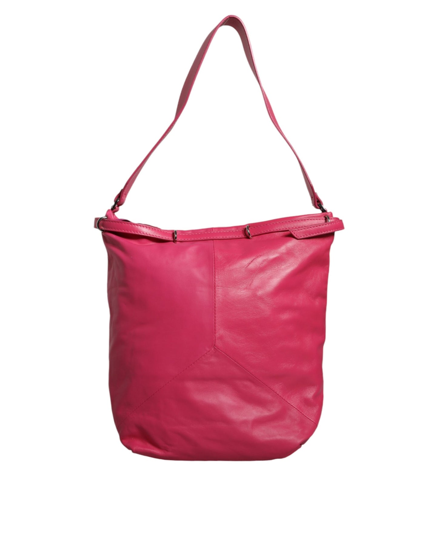 Patrizia Pepe – Schultertasche aus Leder in Fuchsia-Pink