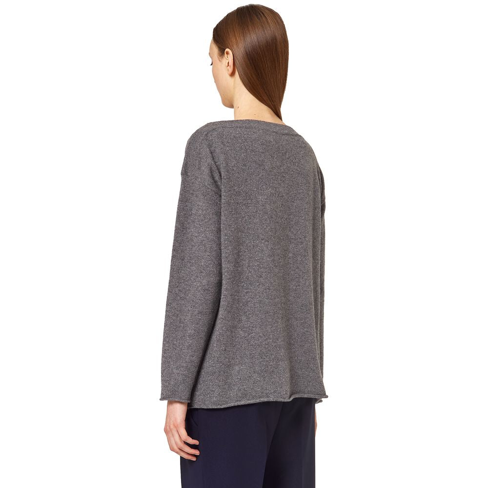 Alpha Studio Gray Cashmere Sweater