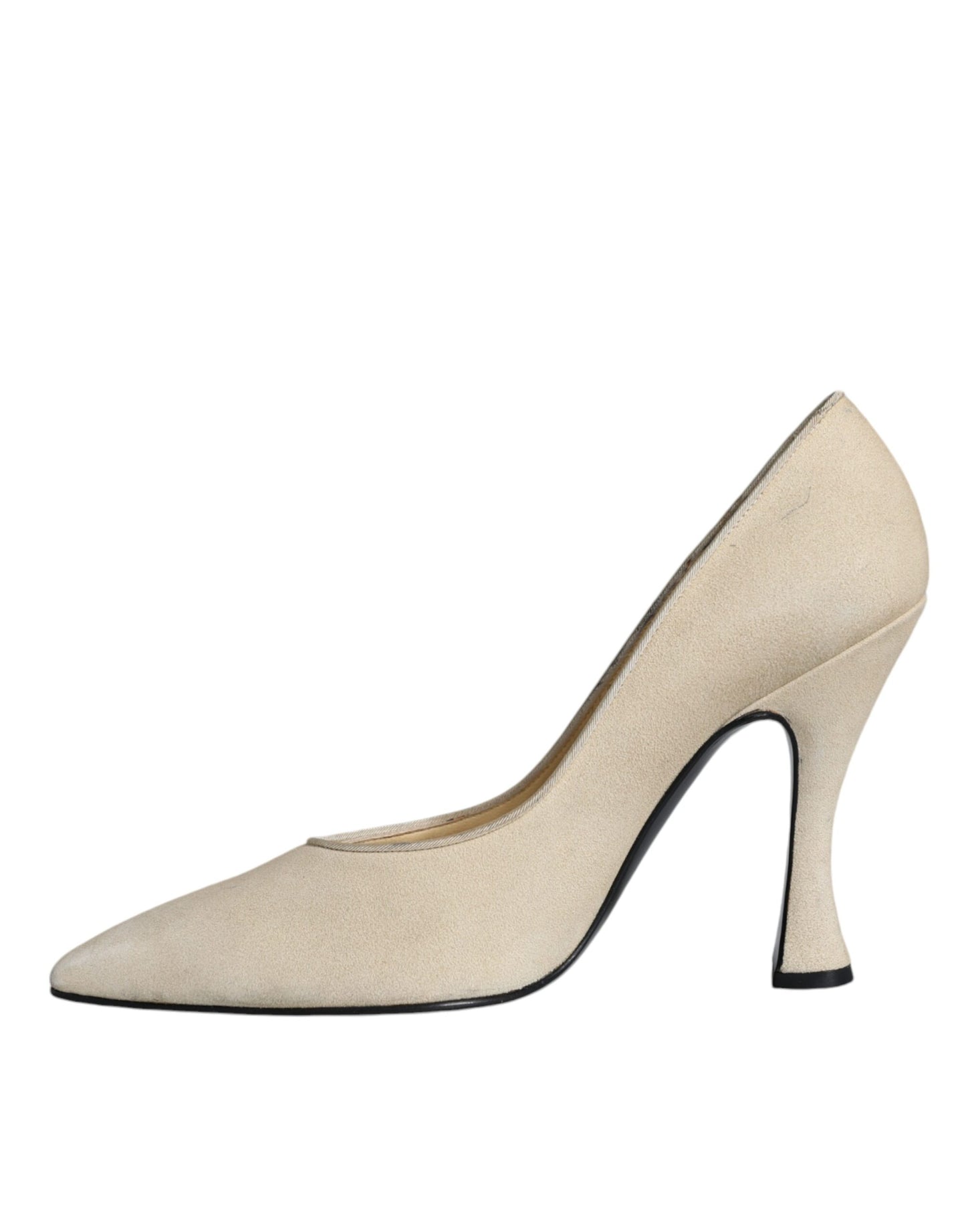 Dolce &amp; Gabbana Pumps mit hohen Absätzen aus Wildleder in Beige