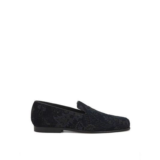 Etro Blauer Leder-Loafer