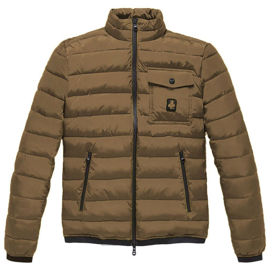 Braune Nylonjacke von Refrigiwear