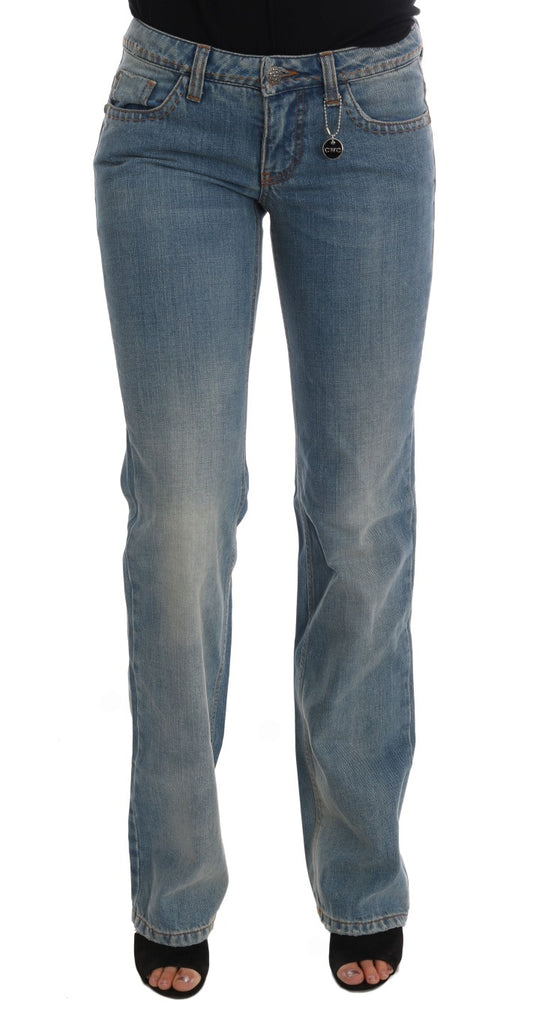 Jeans classici in cotone lavaggio blu