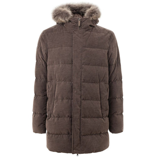 Braune Baumwolljacke von Herno