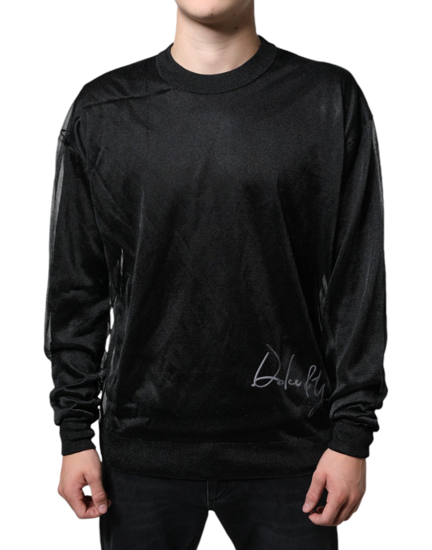 Dolce &amp; Gabbana – Schwarzes Sweatshirt aus Polyester