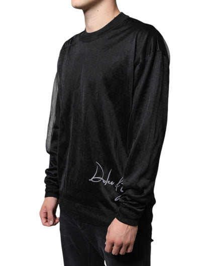 Dolce &amp; Gabbana – Schwarzes Sweatshirt aus Polyester