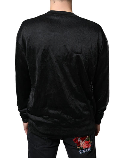 Dolce &amp; Gabbana – Schwarzes Sweatshirt aus Polyester