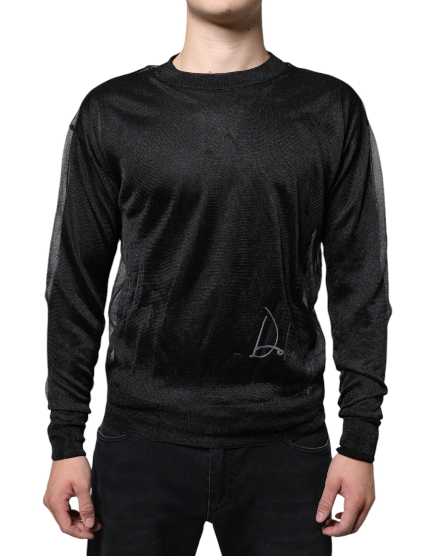 Dolce &amp; Gabbana – Schwarzes Sweatshirt aus Polyester