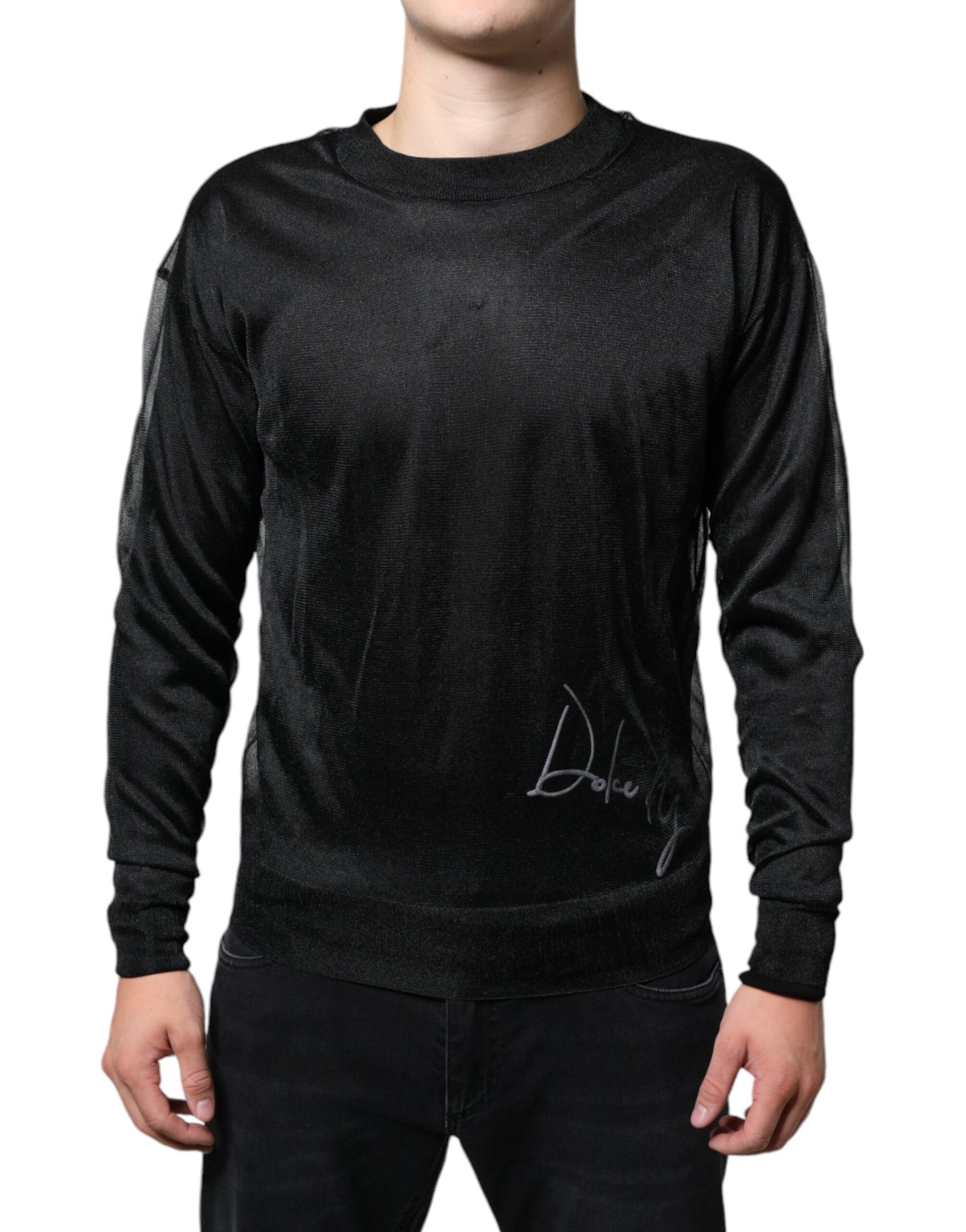 Dolce &amp; Gabbana – Schwarzes Sweatshirt aus Polyester