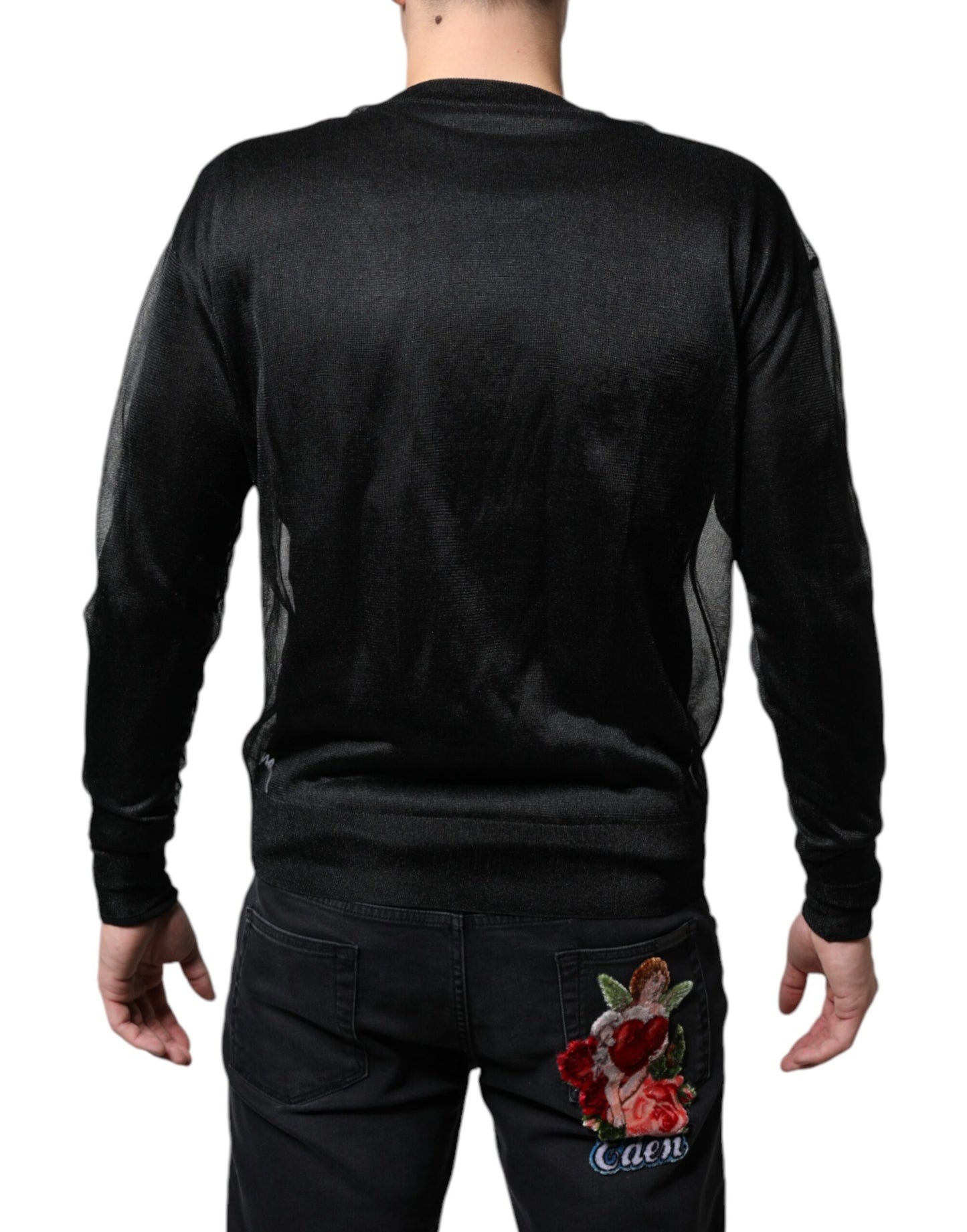 Dolce &amp; Gabbana – Schwarzes Sweatshirt aus Polyester