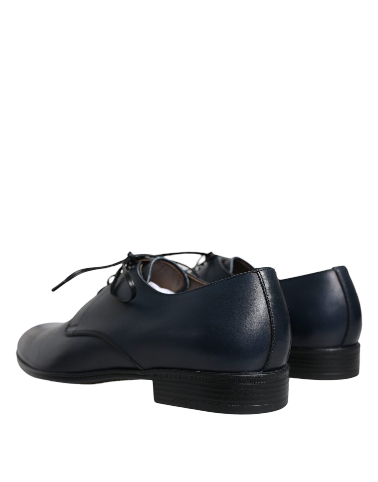 Dolce &amp; Gabbana – Derby-Schuhe aus dunkelblauem Leder