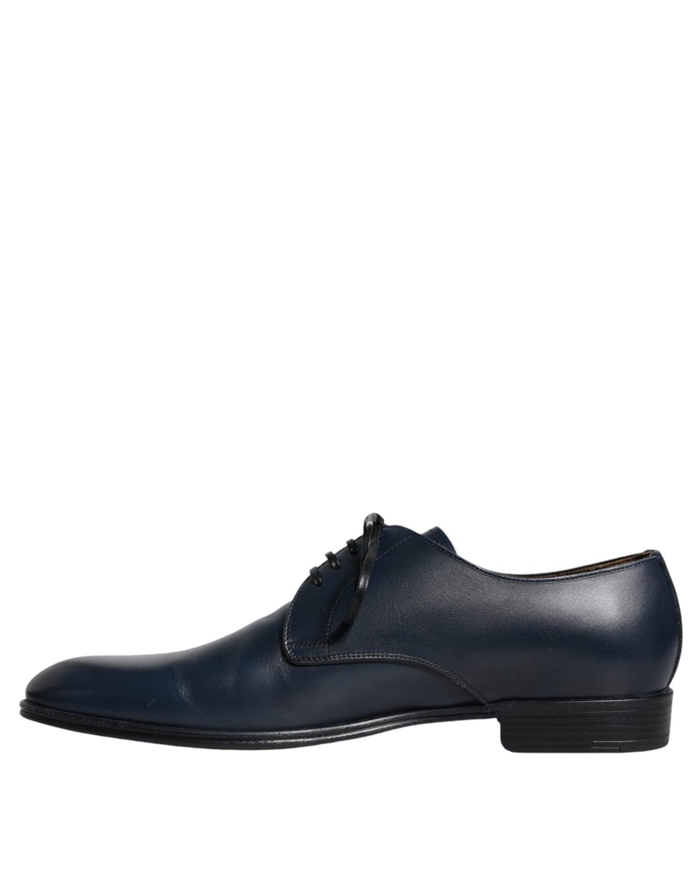 Dolce &amp; Gabbana – Derby-Schuhe aus dunkelblauem Leder