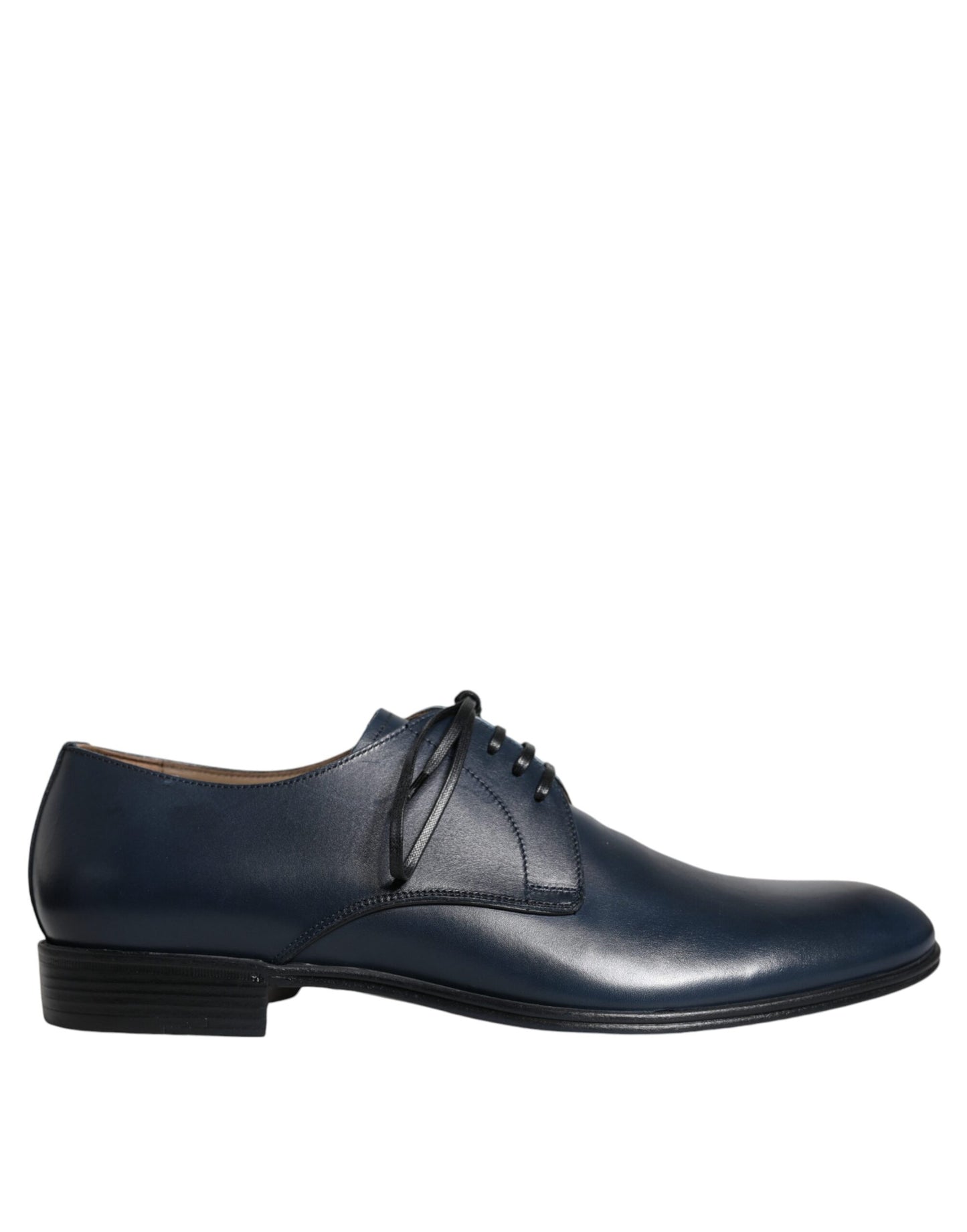 Dolce &amp; Gabbana – Derby-Schuhe aus dunkelblauem Leder