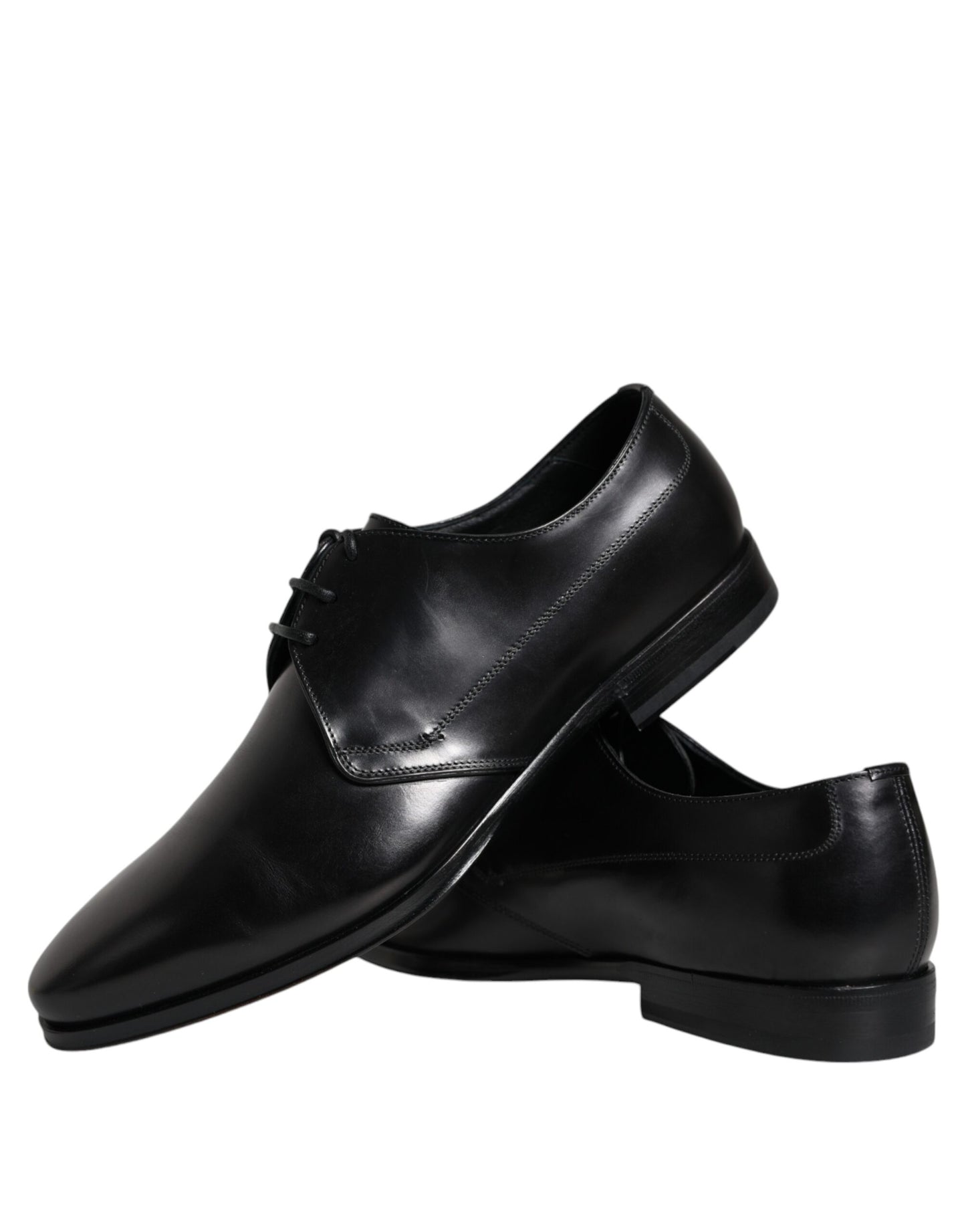 Dolce &amp; Gabbana – Derby-Schuhe aus schwarzem Leder für formelle Anlässe