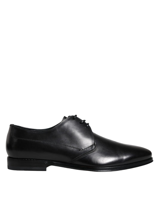 Dolce &amp; Gabbana – Derby-Schuhe aus schwarzem Leder für formelle Anlässe