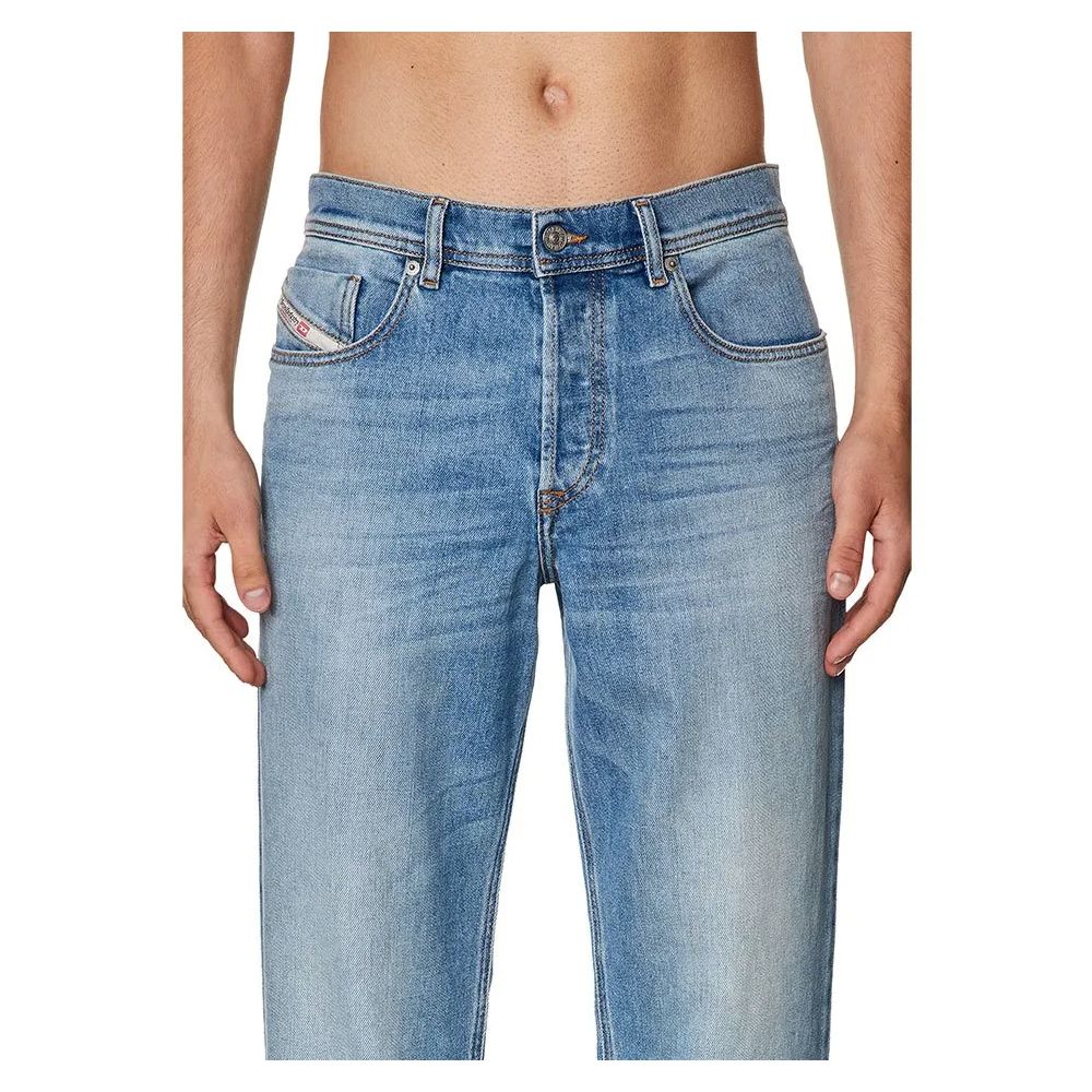 Diesel Jeans und Hose aus Baumwolle, Hellblau