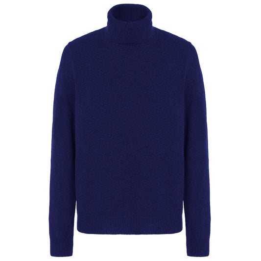 Malo Blauer Rollkragenpullover aus Wolle für Herren