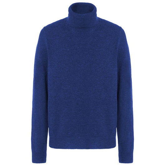 Malo Blauer Wollpullover