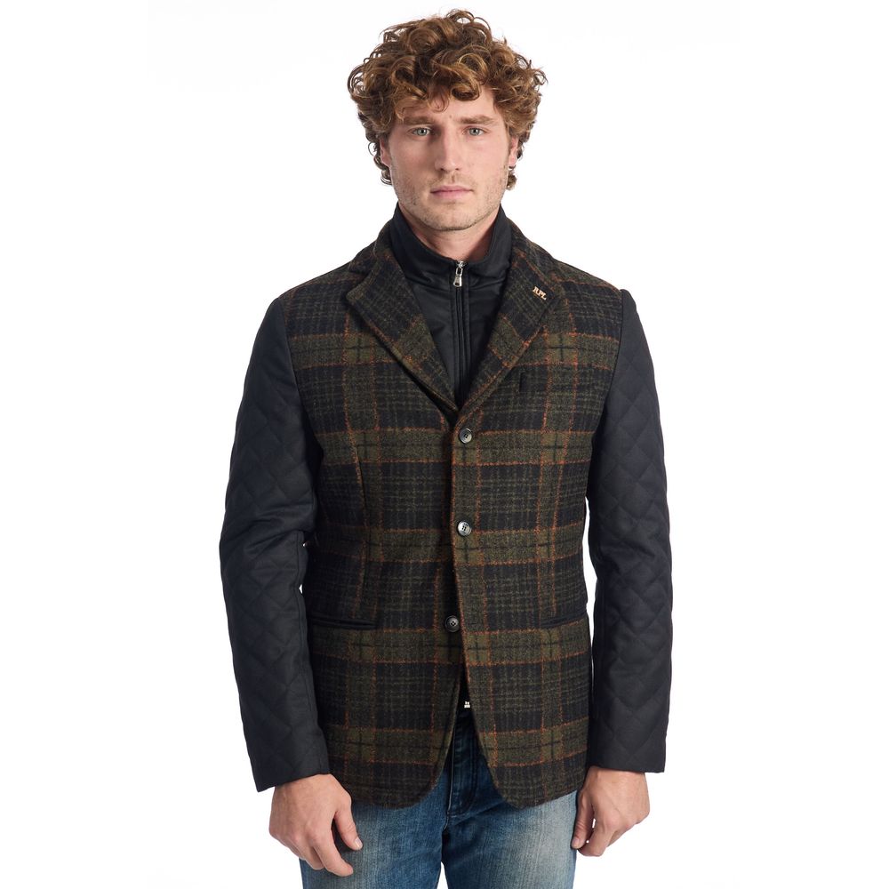 Roberto Pepe Luxus-Wolljacke in Braun