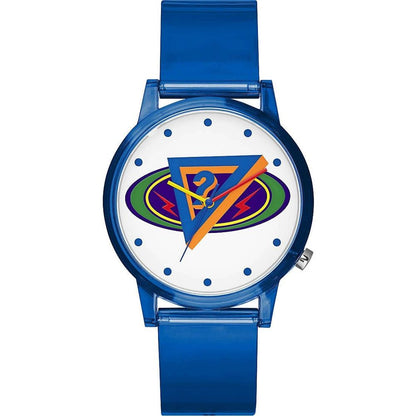 Guess – Blaue Armbanduhr aus Kunstharz