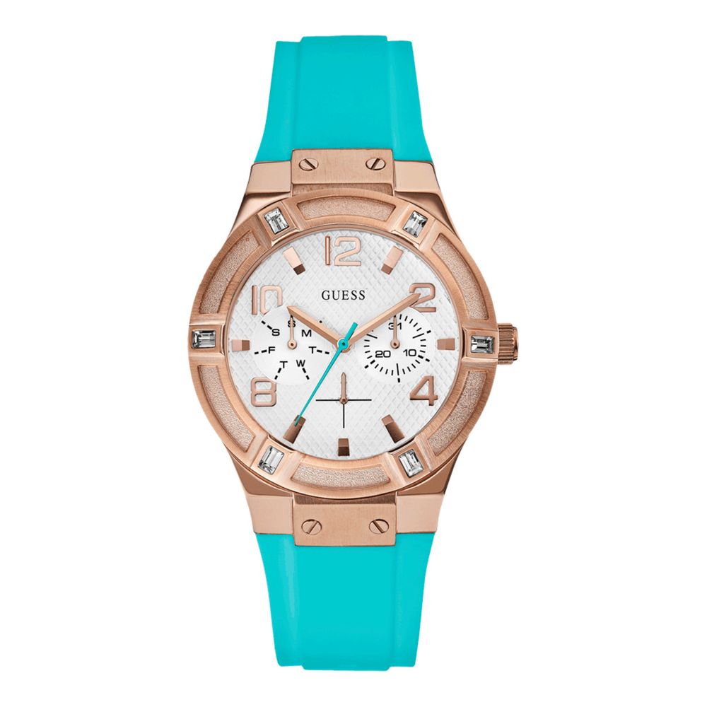 Guess – Blaue Silikonuhr