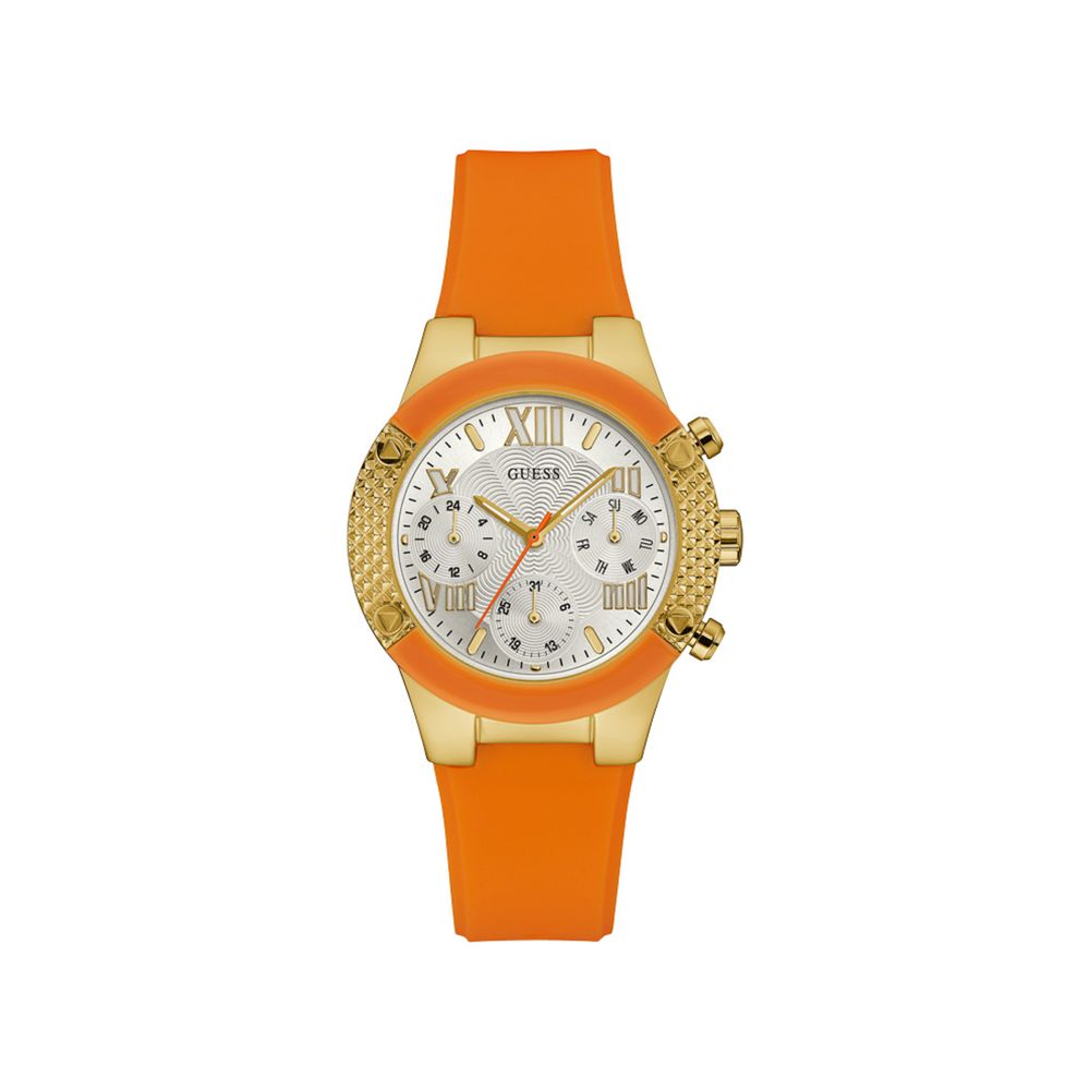 Guess – Orangefarbene Silikonuhr