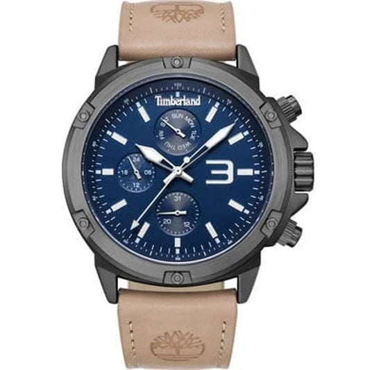 Beige Lederuhr von Timberland