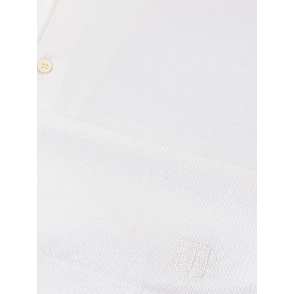 Weißes Poloshirt aus Baumwolle von Corneliani