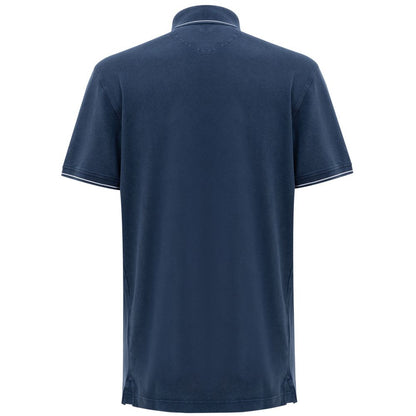 Corneliani Poloshirt aus Baumwolle in Marineblau