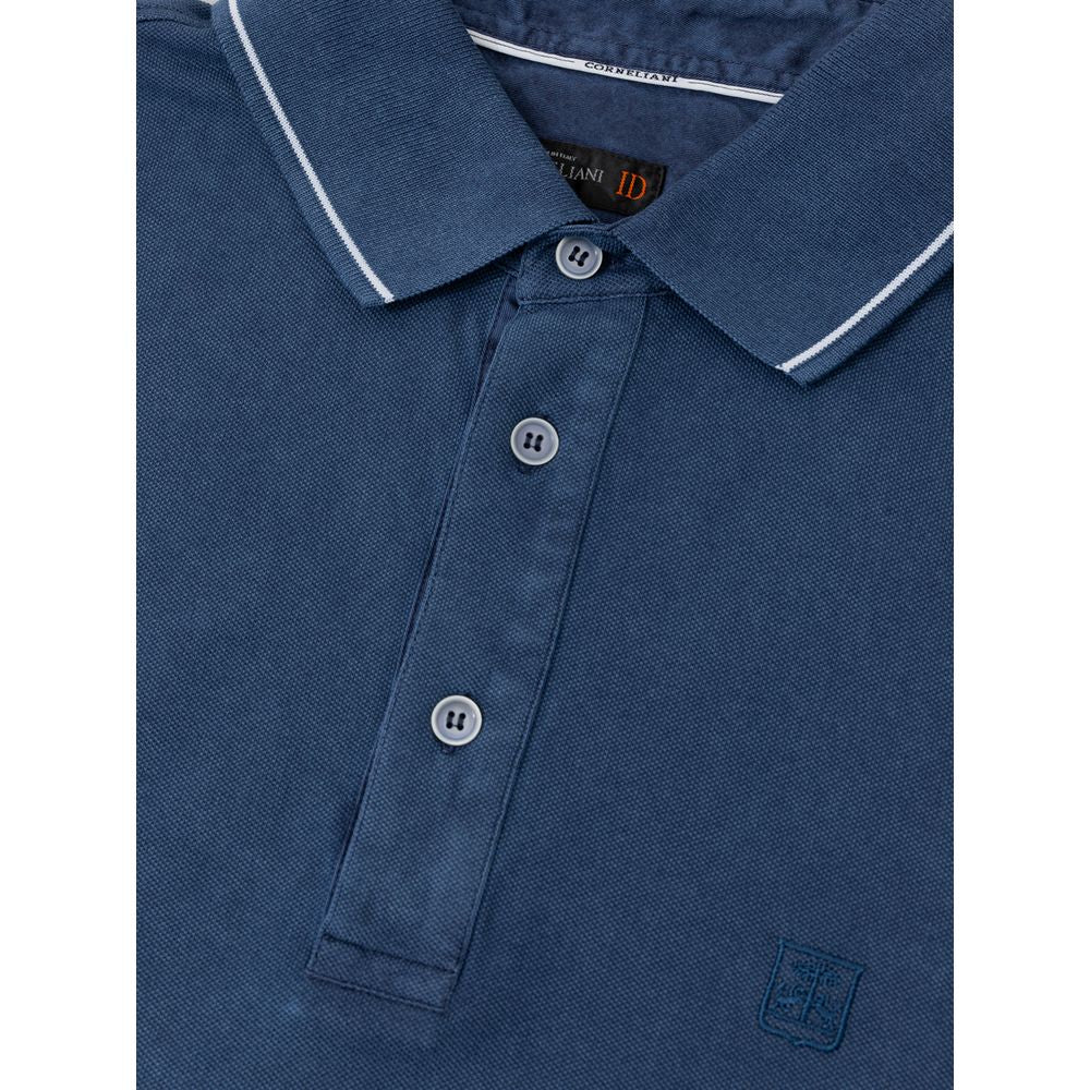 Corneliani Poloshirt aus Baumwolle in Marineblau