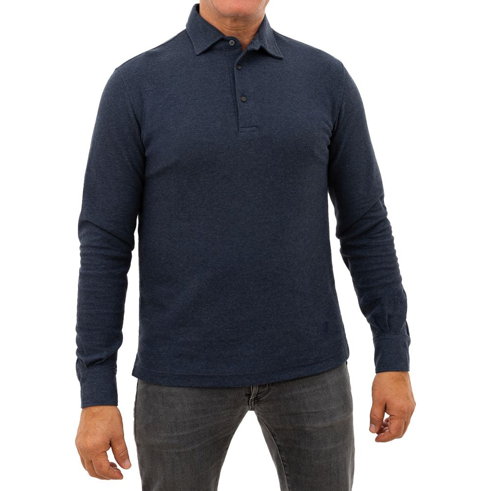 Corneliani Poloshirt aus Baumwolle, Blau