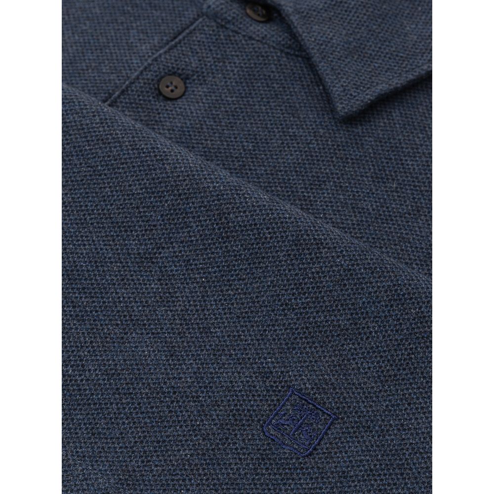 Corneliani Poloshirt aus Baumwolle, Blau