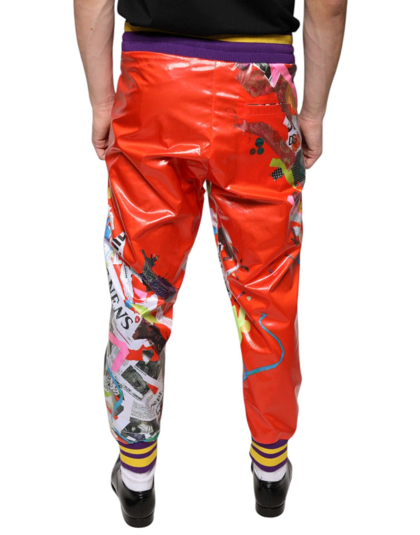 Dolce & Gabbana Multicolor Printed Jogger Sweatpants Pants